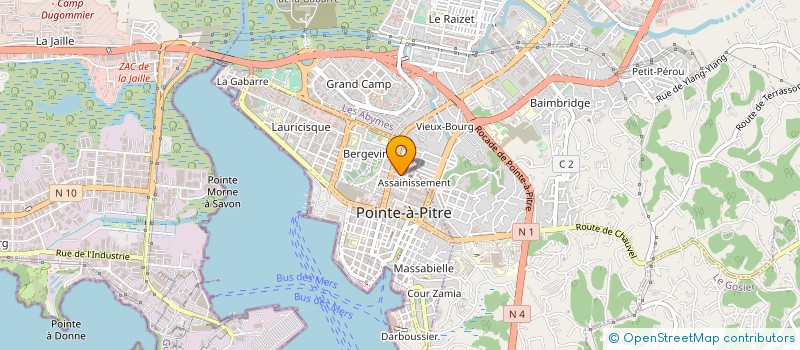 localisation de l'entreprise SOC CARIBEEN HOTEL RESTAURATION TOURISME  POINTE-A-PITRE