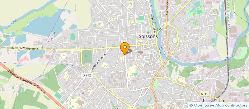 localisation de l'entreprise SOC CARITATIVE DE ST VINCENT DE PAUL à SOISSONS
