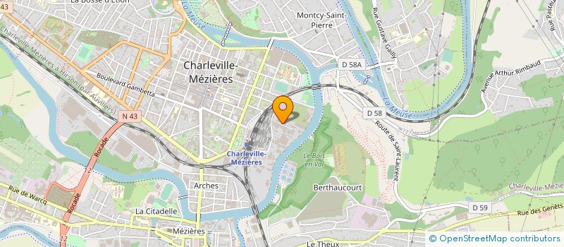 localisation de l'entreprise SOC CAROLOMACERIEN EXPLOITATION ABATTOIR à CHARLEVILLE-MEZIERES