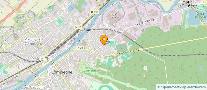 localisation de l'entreprise SOC CARRELAGES ARTISTIQUES à COMPIEGNE