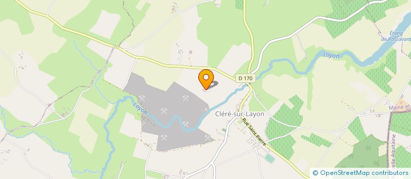 localisation de l'entreprise SOC CARRIERES DE CLERE & DE TP à CLERE-SUR-LAYON