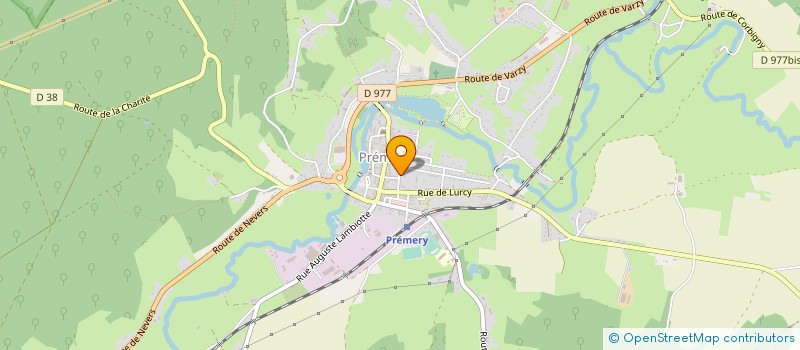 localisation de l'entreprise SOC CARS MERCURE ET COMPAGNIE  PREMERY