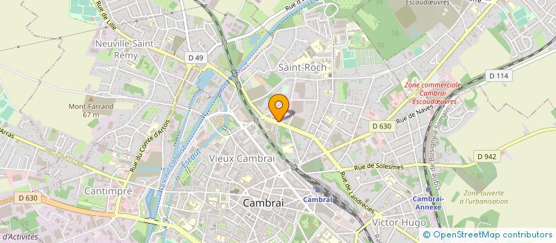 localisation de l'entreprise SOC CAUDRESIENNE RESTAURATION ET LOISIRS à CAMBRAI