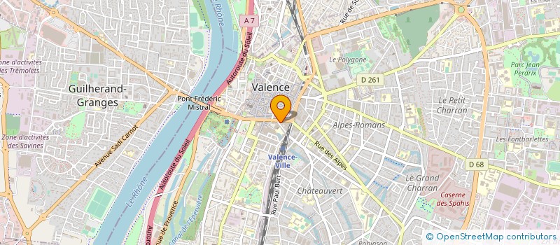 localisation de l'entreprise SOC CAUTION MUTUELLE ARTISANALE DROME à VALENCE