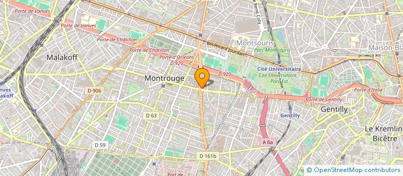 localisation de l'entreprise SOC CAUTION MUTUELLE ARTISANALE REG PARI à MONTROUGE