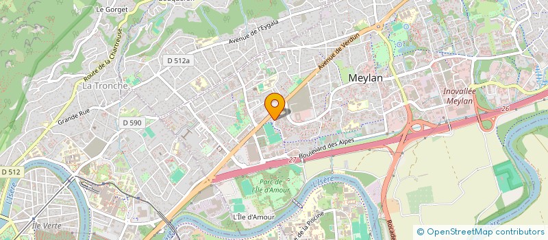 localisation de l'entreprise SOC. CAUTION MUTUELLE MONITEURS ESF à MEYLAN
