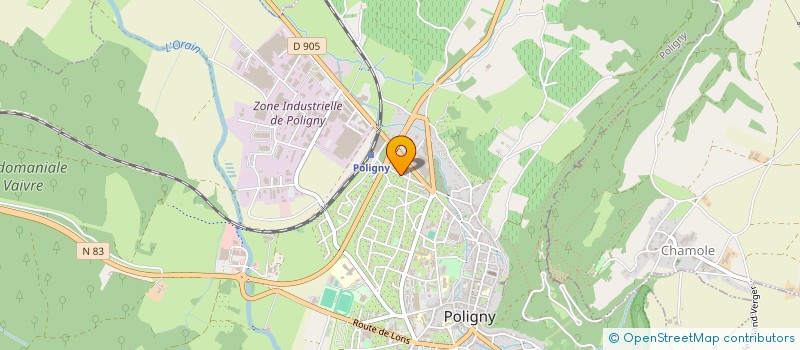 localisation de l'entreprise SOC CEMENT MARKETING à POLIGNY