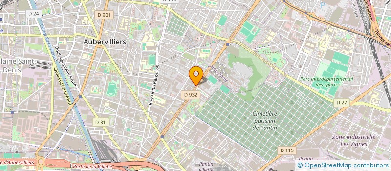localisation de l'entreprise SOC CENTRALE CANINE AMELIOR RACES CHIENS à AUBERVILLIERS