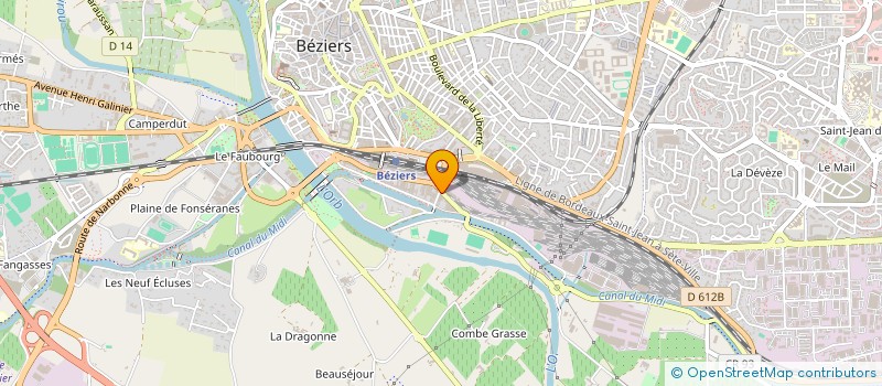 localisation de l'entreprise SOC CENTRALE D'ACHATS ET DE VENTES  BEZIERS