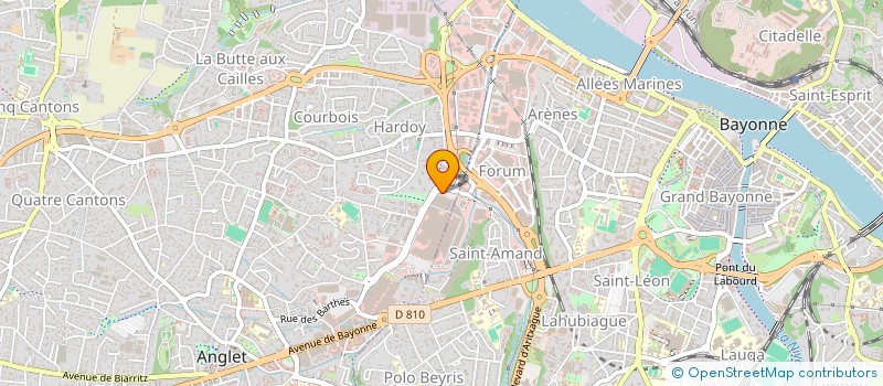 localisation de l'entreprise SOC CENTRALE DU SALON BASQUE  ANGLET