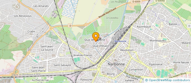 localisation de l'entreprise SOC CENTRE SUD DISTRIBUTION à NARBONNE