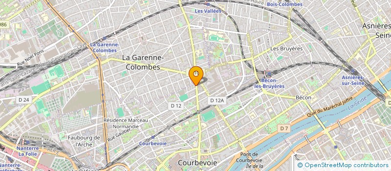 localisation de l'entreprise SOC CERAM VERRERIE à COURBEVOIE