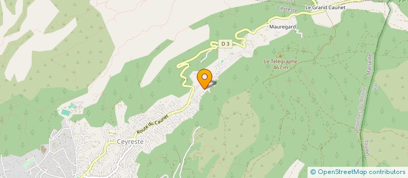 localisation de l'entreprise SOC CEYRESTENNE DE CLOISONS ET CAETERA à CEYRESTE