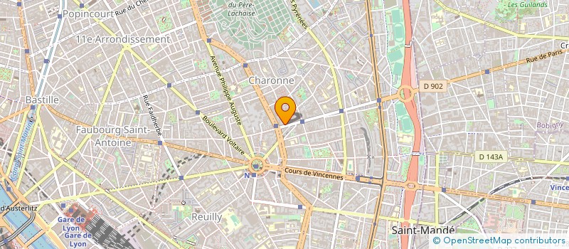 localisation de l'entreprise SOC CHABANCE ET CIE SIEGES  PARIS