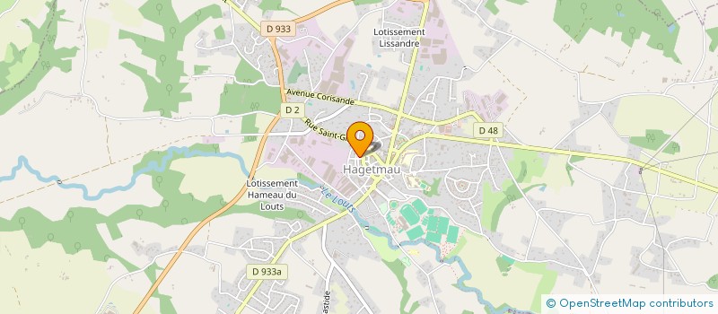 localisation de l'entreprise SOC CHALOSSE DEVELOPPEMENT  HAGETMAU