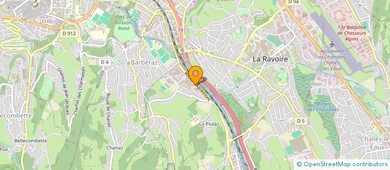 localisation de l'entreprise SOC CHAMBERIENNE ISOLA TERMIQ ACCOUSTIQ à LA RAVOIRE