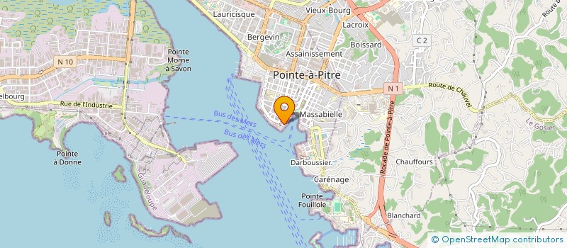 localisation de l'entreprise SOC CHARLES BONNET ET CIE à POINTE A PITRE