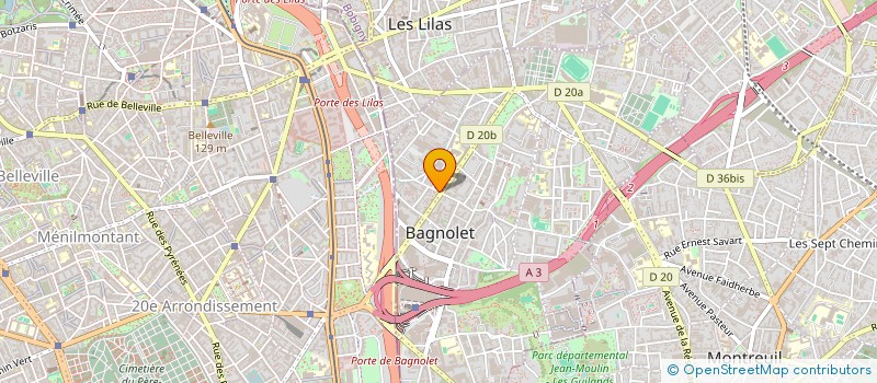 localisation de l'entreprise SOC CHARLYS à BAGNOLET