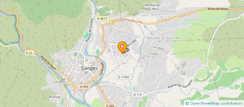 localisation de l'entreprise SOC CHARPENT TRADITION INDUSTRIEL  GANGES