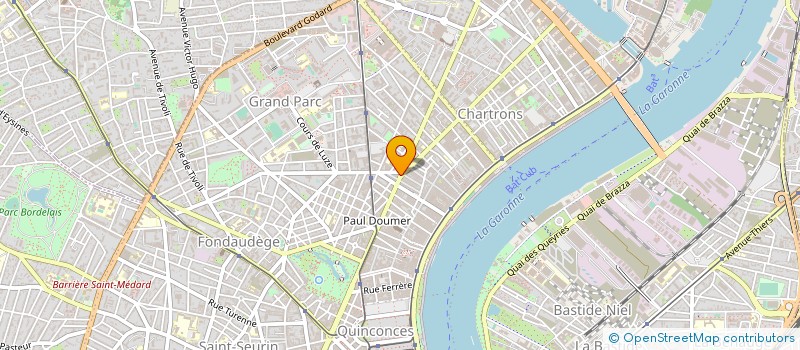 localisation de l'entreprise SOC CHARTRONNAISE DE RESTAURATION  BORDEAUX