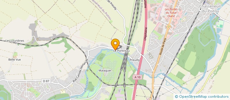 localisation de l'entreprise SOC CHASSENEUILLAISE DISTRIBUTION FRIPES  MIGNE-AUXANCES