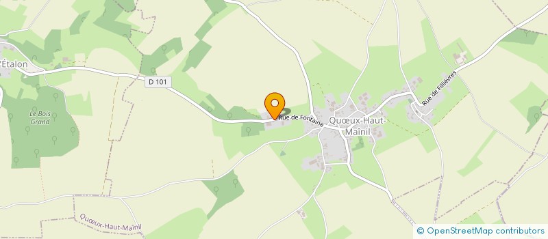 localisation de l'entreprise SOC CHASSEURS REUNIS QUOEUX HAUT MAISNIL  QUUX-HAUT-MAINIL