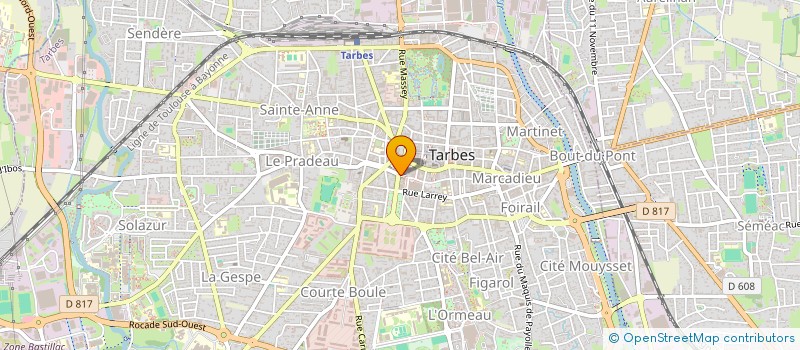 localisation de l'entreprise SOC CHATENET DESSON COURS GAMBETTA à TARBES