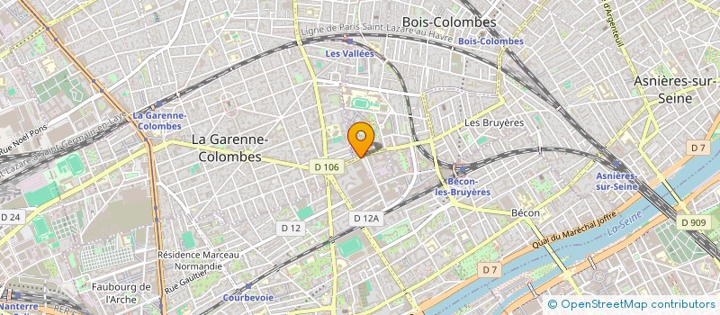 localisation de l'entreprise SOC CHAUDRONNERIE AVIATION TOLERIE INDUS  COURBEVOIE