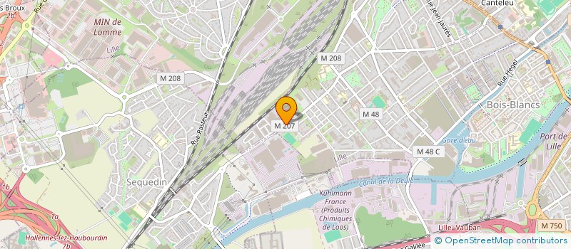 localisation de l'entreprise SOC CHAUDRONNERIE INDUST DU NORD à LILLE
