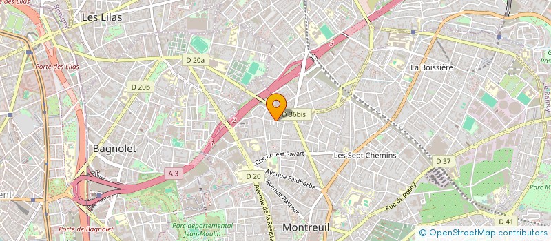 localisation de l'entreprise SOC CHAUF INSTALLATION SANITAIRE ELECTRI à MONTREUIL