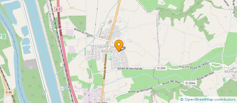 localisation de l'entreprise SOC CHAUFFAGE ALPES DAUPHINE  SAULCE-SUR-RHONE