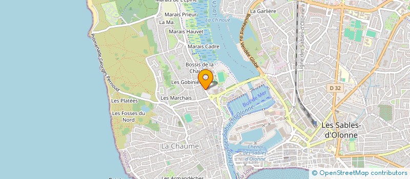 localisation de l'entreprise SOC CHAUMOISE DE DISTRIBUTION à LES SABLES D'OLONNE