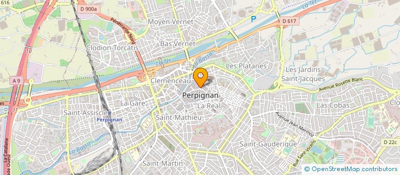 localisation de l'entreprise SOC CHAUSSURES BOB  PERPIGNAN