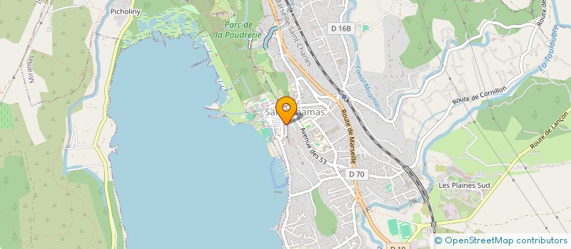 localisation de l'entreprise SOC CHOUX ET CIE  SAINT-CHAMAS