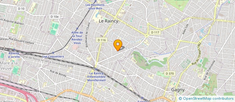 localisation de l'entreprise SOC CIALE ET REPRESENTATION ELECTRONIQUE  LE RAINCY