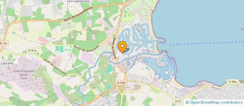 localisation de l'entreprise SOC CIE COMMUNICATIONS CELLULAIRES  GRIMAUD