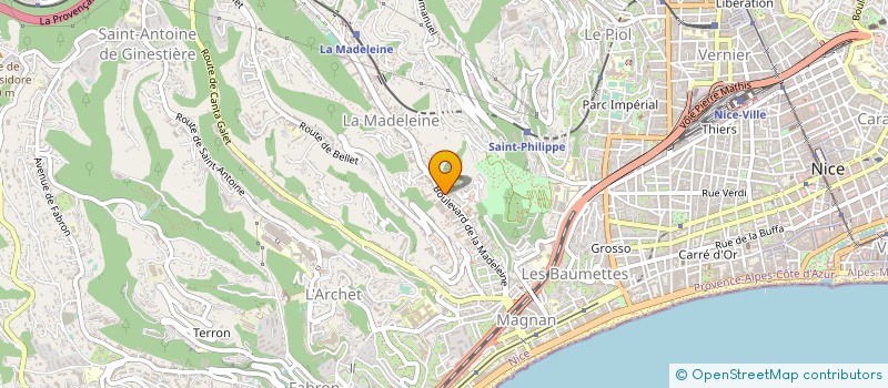 localisation de l'entreprise SOC CIMAR à NICE