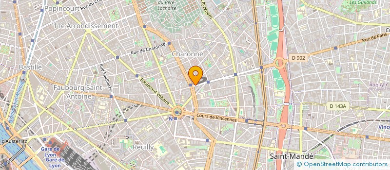 localisation de l'entreprise SOC CINEMA AVRON PALACE  PARIS