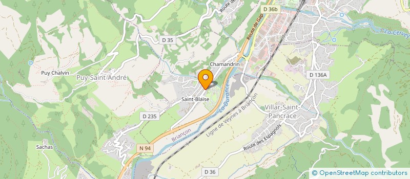 localisation de l'entreprise SOC CINQ VALLEES à BRIANCON