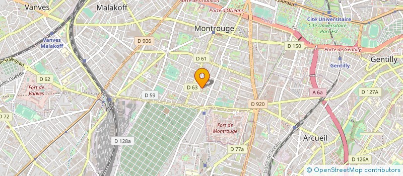 localisation de l'entreprise SOC CITREG  MONTROUGE