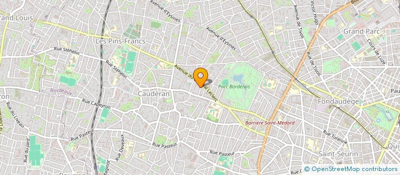 localisation de l'entreprise SOC CIV 2O ET 22 RUE JEAN CROIX TREYERAN  BORDEAUX