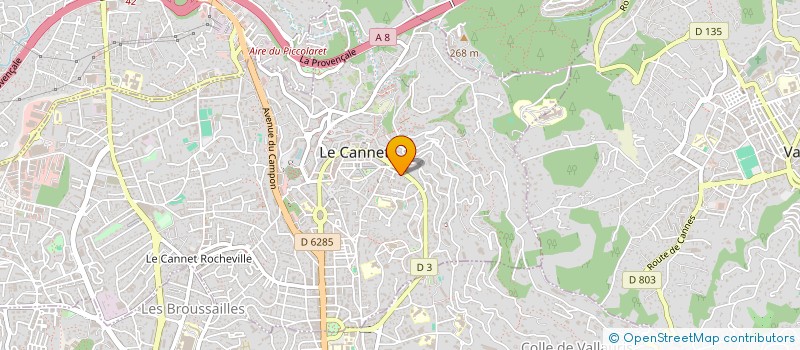 localisation de l'entreprise SOC CIV AMIRAL DE GOLFE JUAN à LE CANNET