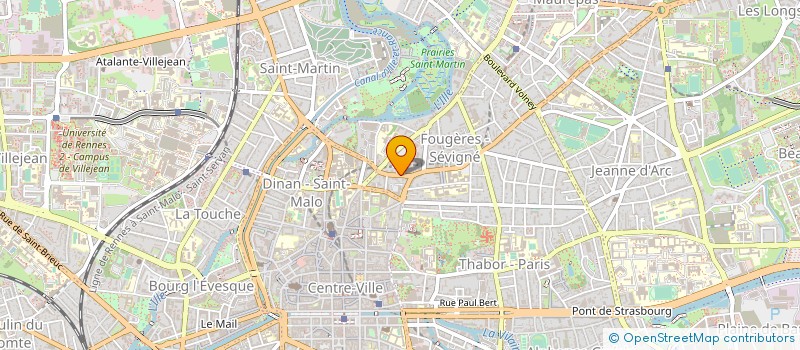 localisation de l'entreprise SOC CIV COOP CONST KERGITBOIS à RENNES