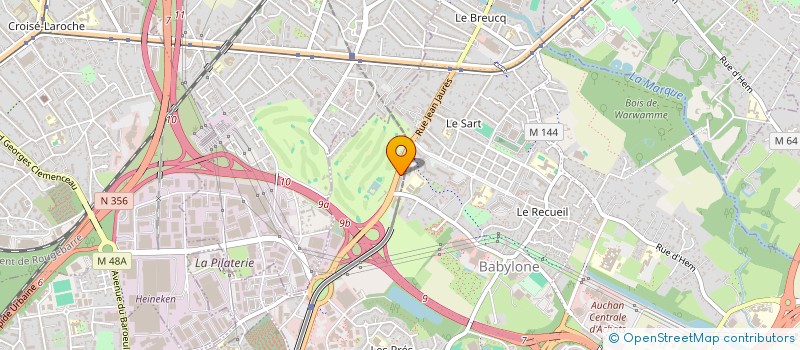 localisation de l'entreprise SOC CIV COOP CONSTRUCT LES LILAS BLANCS à VILLENEUVE-D'ASCQ