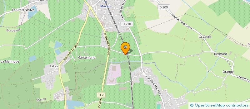 localisation de l'entreprise SOC CIV DU CHATEAU CANTEMERLE  MACAU