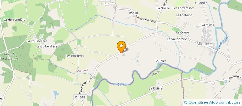 localisation de l'entreprise SOC CIV EXPL AGRI LA HUAUDIERE à MIEUXCE