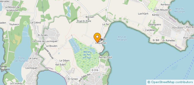 localisation de l'entreprise SOC CIV EXPLOIT OSTREIC POINTE à BADEN