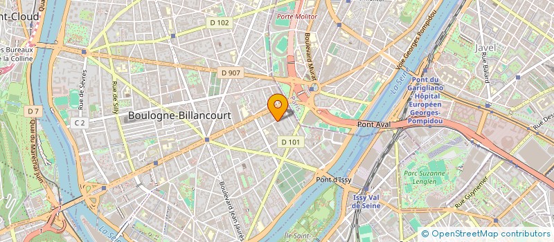 localisation de l'entreprise SOC CIV INVEST IMMOBILIER CIIM  BOULOGNE-BILLANCOURT