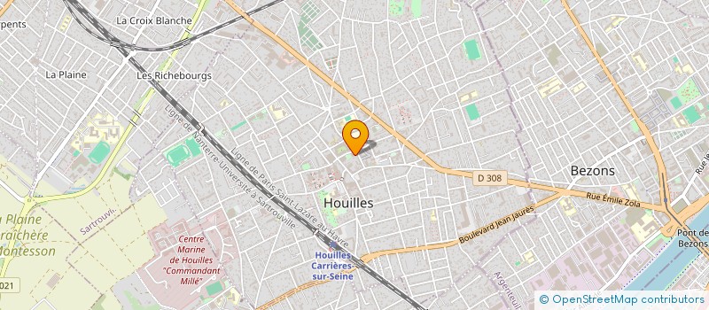 localisation de l'entreprise SOC CIV MERLI INVESTISSEMENT  HOUILLES