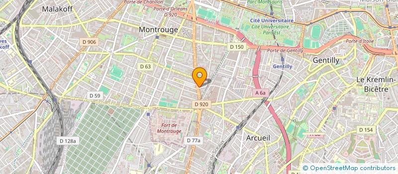 localisation de l'entreprise SOC CIV ORLEANS MONTROUGE IMMOBILIER  MONTROUGE